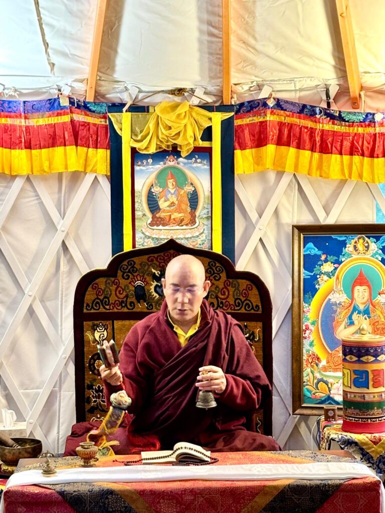 Chamtrul Rinpoche During visit to Tsinta Mani Retreat Center in Aptos, CA, USA 2025