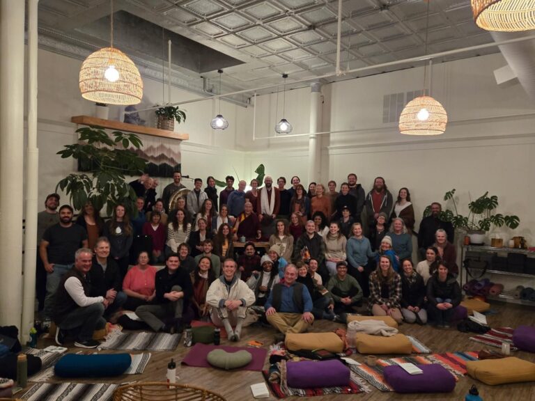 Group Photo after Teachings on The Relations Between Mind, Energy and Body, Sacred Ally, Missoula Montana, USA, 2025