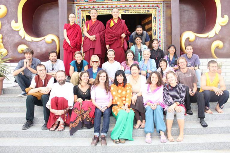 Group picture at a pilgrimage to Tso Pema (2013)