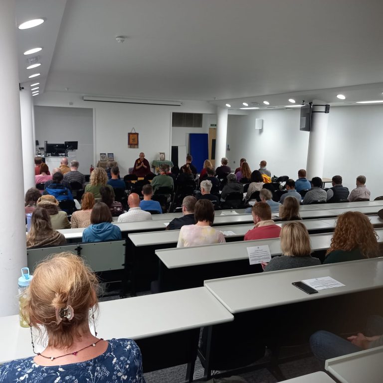 Rinpoche Teaching at University of Plymouth, Plymouth 2024