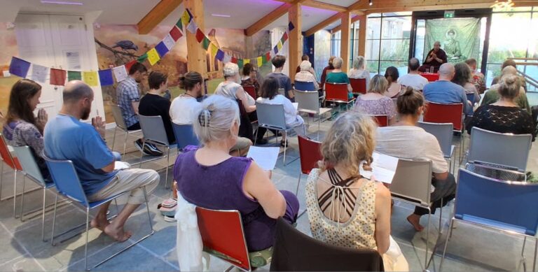 UK, Glastonbury, July 7, 2026, The Power of Mantra – Om Mani Padme Hung, Festival Hall, St Dunstan's House Community Health and Wellbeing Centre BA6 9EL