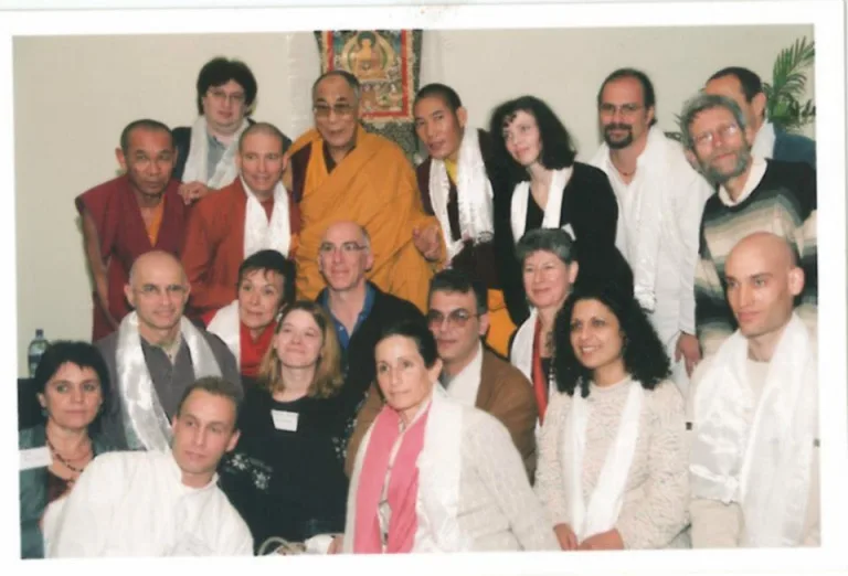 Group Photo with HH. the 14th Dalai Lama, During Rinpoches First Visit to Israel in 2006