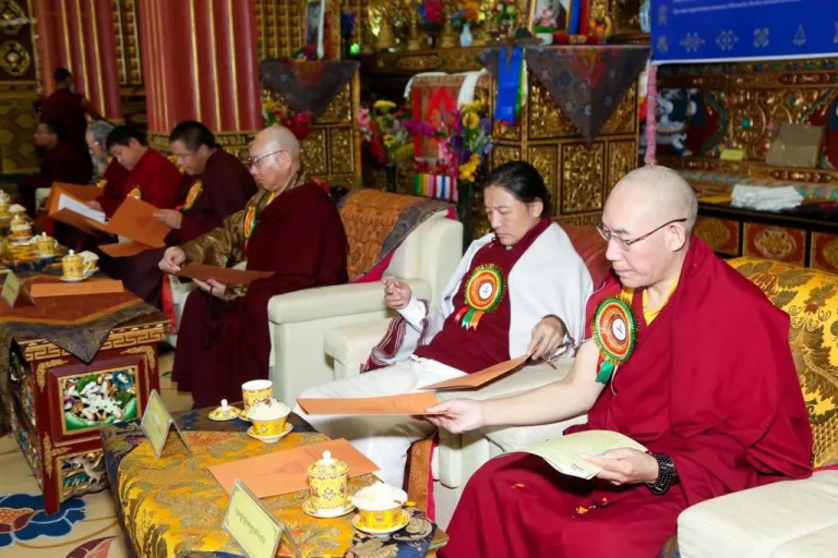 Kathok Azom Monastery, Consecration of Stupas and Graduation from the Shedra Ceremony, Pharping 2022