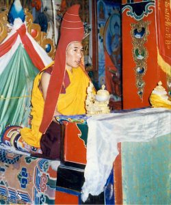 Rinpoche at Tashi Gakyil Thupten Shedrup Choeling, his monastery in Tibet.