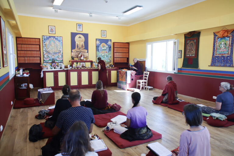 Opening Ceremony of Bodhicitta Samten Dzong Dharma Center, Consecration of the Temple, and Placement of the 133 Volumes of Buddha's Teaching in the Temple, Ferreira do Alentejo, Portugal, September 2024(13)
