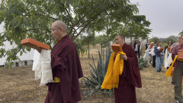 Opening Ceremony of Bodhicitta Samten Dzong Dharma Center, Consecration of the Temple, and Placement of the 133 Volumes of Buddha's Teaching in the Temple, Ferreira do Alentejo, Portugal, September 2024(15)