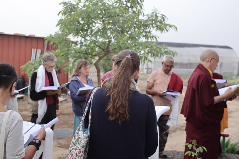 Opening Ceremony of Bodhicitta Samten Dzong Dharma Center, Consecration of the Temple, and Placement of the 133 Volumes of Buddha's Teaching in the Temple, Ferreira do Alentejo, Portugal, September 2024(3)