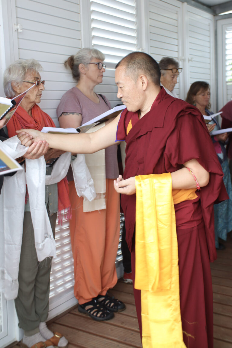 Opening Ceremony of Bodhicitta Samten Dzong Dharma Center, Consecration of the Temple, and Placement of the 133 Volumes of Buddha's Teaching in the Temple, Ferreira do Alentejo, Portugal, September 2024(4)