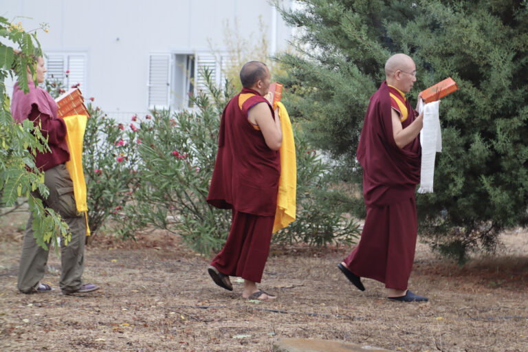 Opening Ceremony of Bodhicitta Samten Dzong Dharma Center, Consecration of the Temple, and Placement of the 133 Volumes of Buddha's Teaching in the Temple, Ferreira do Alentejo, Portugal, September 2024(7)