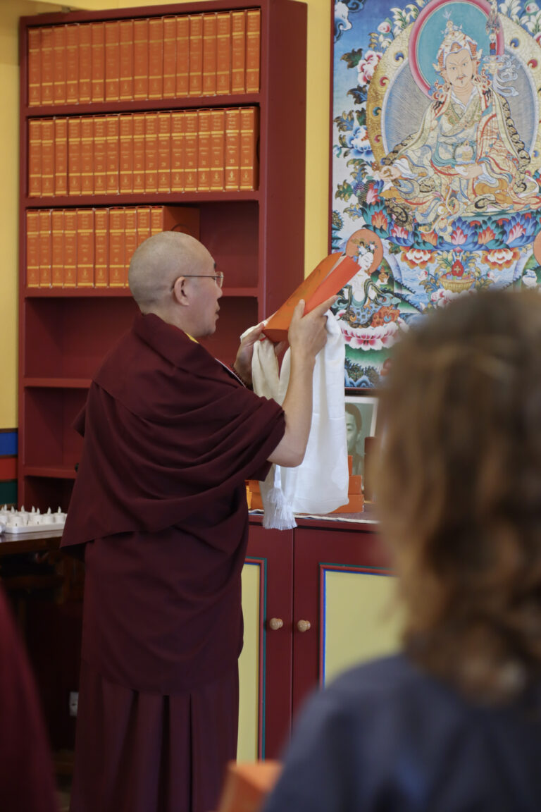 Opening Ceremony of Bodhicitta Samten Dzong Dharma Center, Consecration of the Temple, and Placement of the 133 Volumes of Buddha's Teaching in the Temple, Ferreira do Alentejo, Portugal, September 2024(9)
