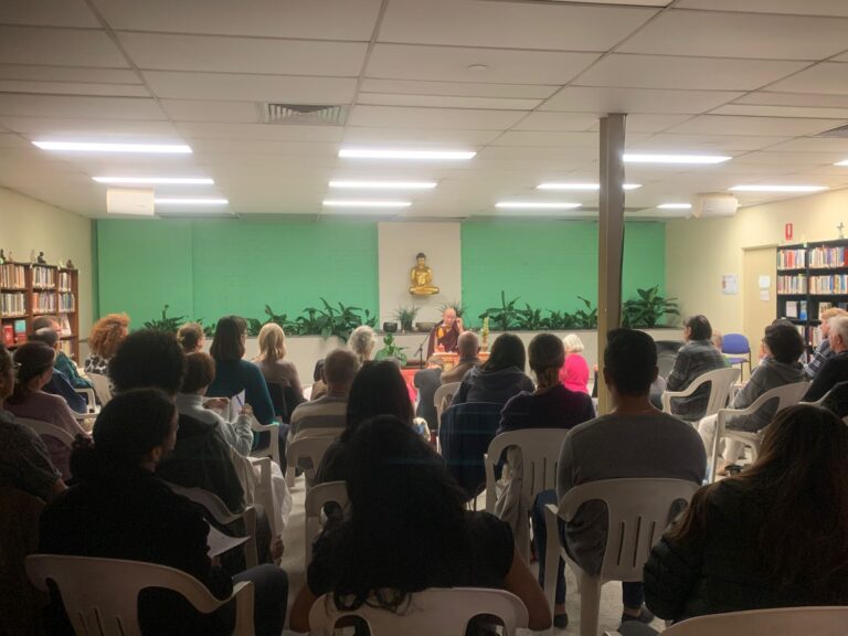 Sydney, April 23, 2026 teaching Pure Motivation the Way to Benefit Self and Oherse, The Buddhist Library, Church St, Camperdown NSW
